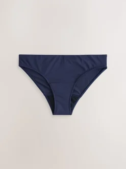 Bleu marine - Bas de bikini Period à jambe haute