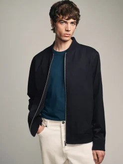 Bleu marine - Blouson bomber élégant