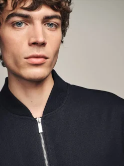 Bleu marine - Blouson bomber élégant