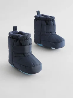 Bleu marine - Bottes de neige à fermeture par contact bébé (0-2mois)