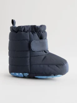 Bleu marine - Bottes de neige à fermeture par contact bébé (0-2mois)