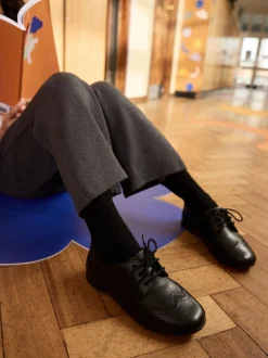 Bleu marine - Cardigan à col en V Cotton Rich School (3-16ans)