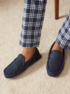 Bleu marine - Chaussons Moccasin