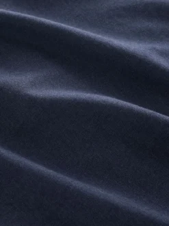 Bleu marine - Chemise élégante douce au toucher à manches longues