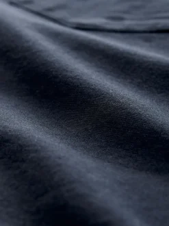 Bleu marine - Chemise Oxford à manches courtes