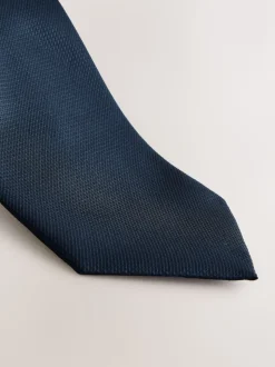 Bleu marine - Coupe standard - Cravate texturée