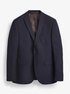Bleu marine - Coupe sur mesure - Veste de costume à deux boutons