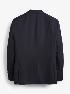 Bleu marine - Coupe sur mesure - Veste de costume à deux boutons