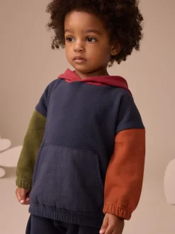 Bleu marine - Ensemble sweat à capuche et vêtements de survêtement (3mois-7ans)