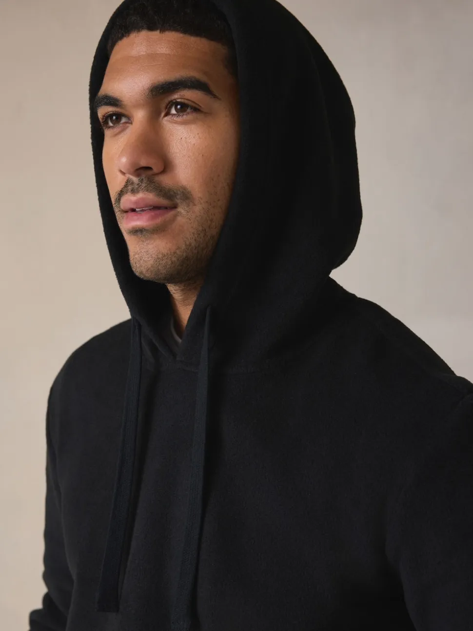 Bleu marine - Ensemble sweat à capuche à manches longues en polaire thermique