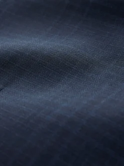 Bleu marine - Gilet de costume À carreaux