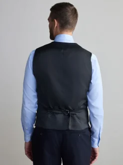 Bleu marine - Gilet de laine Signature Nova Fides