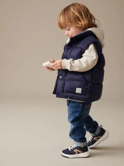 Bleu marine - Gilet matelassé (3mths-10yrs)