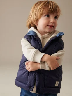 Bleu marine - Gilet matelassé (3mths-10yrs)
