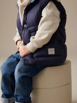Bleu marine - Gilet matelassé (3mths-10yrs)