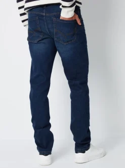 Bleu marine - Jean Threadbare slim stretch