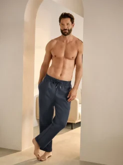 Bleu marine - Jogging ouvert lourd à dos brosse