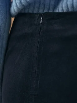 Bleu marine - Jupe Mini Cordon