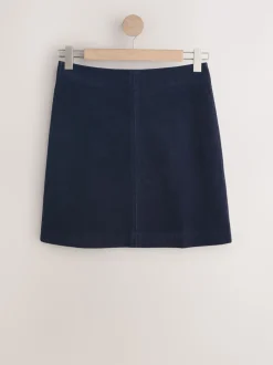 Bleu marine - Jupe Mini Cordon