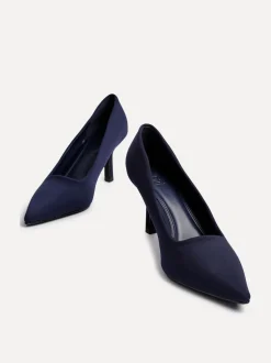 Bleu marine - Linzi Kat Closed Court Stiletto talons