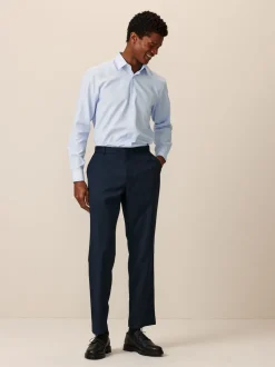 Bleu marine - Lot de 2 pantalons intelligents unis sur le devant