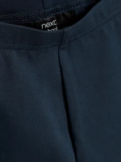 Bleu marine - Lot de 2 shorts de vélo extensibles en coton riche (3-16ans)