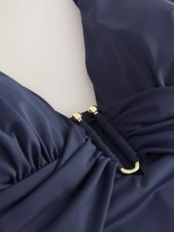 Bleu marine - Maillot de bain Urim Tummy Control à décolleté plongeant