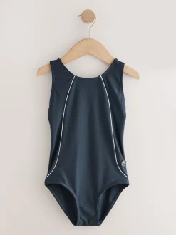 Bleu marine - Maillot de bain Racerback (3-16ans)