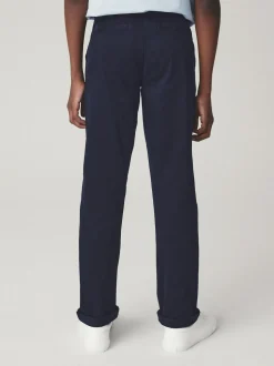 Bleu marine - Pantalon chino extensible (3-17ans)