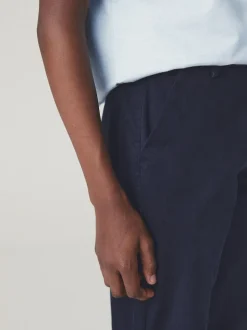 Bleu marine - Pantalon chino extensible (3-17ans)