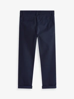 Bleu marine - Pantalon chino extensible (3-17ans)