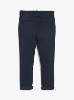 Bleu marine - Pantalon chino extensible (3-17ans)