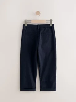 Bleu marine - Pantalon chino extensible (3-17ans)