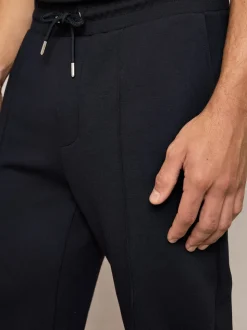 Bleu marine - Pantalon de jogging Reiss Premier ajusté en jersey stretch