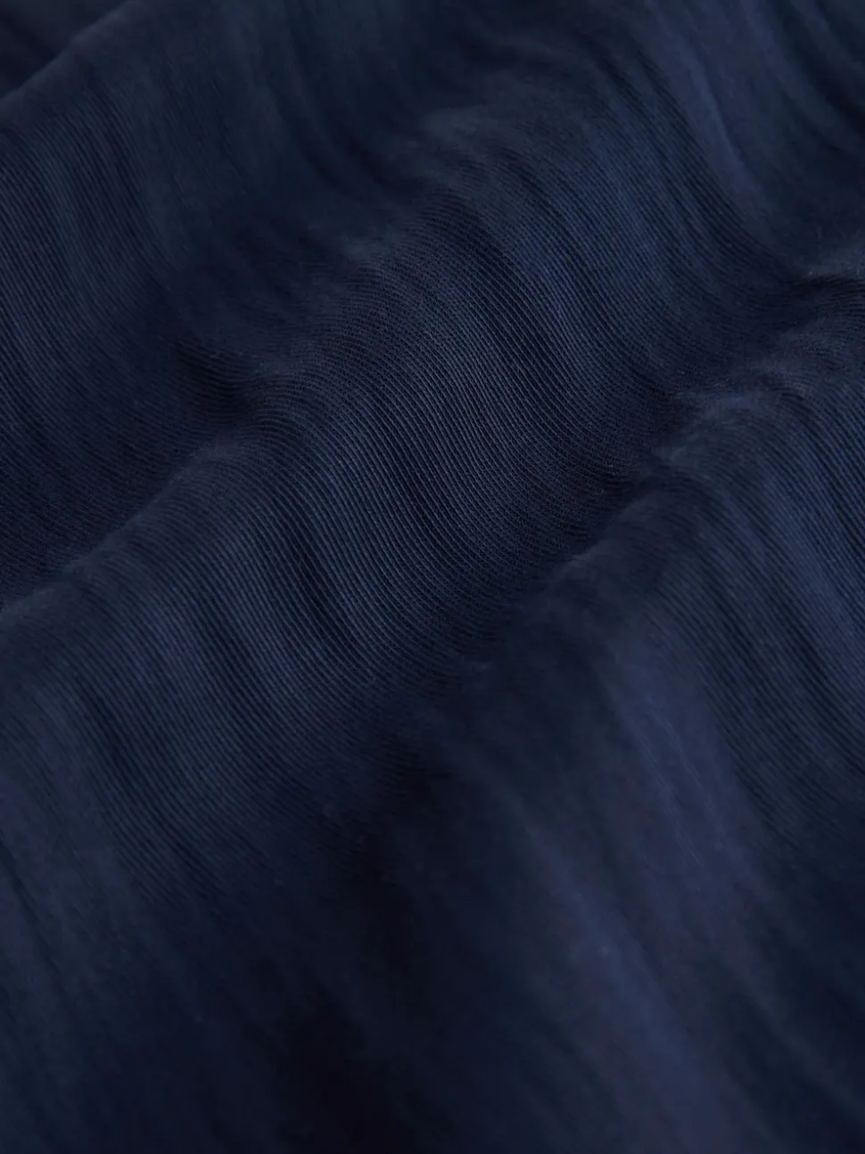 Bleu marine - Pantalon plissé ultra-large