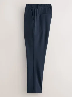 Bleu marine - Pantalons Coupe ajustée Extensible avec cordon de serrage interne