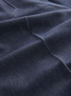 Bleu marine - Pantalons Military ajusté évasé en Denim