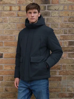 Bleu marine - Parka ThermoGen avec doublure en peau de mouton