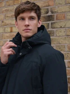 Bleu marine - Parka ThermoGen avec doublure en peau de mouton