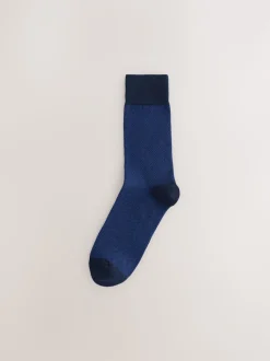 Bleu marine - Pattern Smart Socks 5 Pack