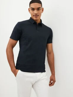 Bleu marine - Polo à manches courtes