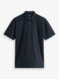 Bleu marine - Polo à manches courtes