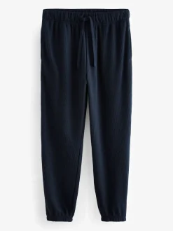 Bleu marine - Pyjama doux Gaufré Manches longues