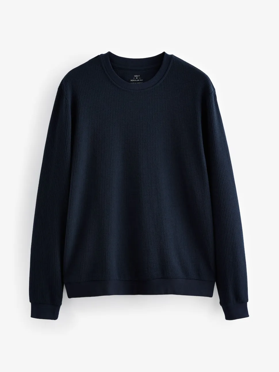 Bleu marine - Pyjama doux Gaufré Manches longues