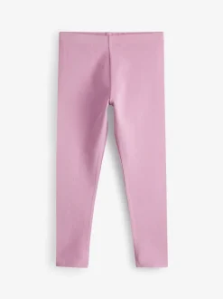 Bleu marine / Rose / Vert sauge / Bleu jean - Lot de 5 leggings (3-16ans)