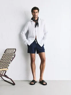 Bleu marine - Short de bain Motion-Flex 5 pouces