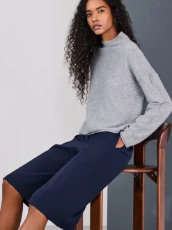 Bleu marine - Short long élégant