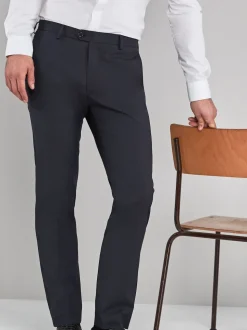 Bleu marine - Skinny Fit (Skinny Fit) - Pantalon intelligent stretch