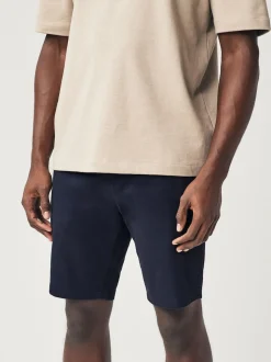 Bleu marine - Skinny Fit (Skinny Fit) - Short chino stretch