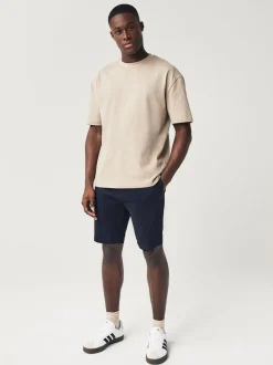 Bleu marine - Skinny Fit (Skinny Fit) - Short chino stretch